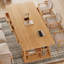 Bureaux rectangulaires en bois massif 70,87 "Burlywood-107962431