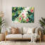 Oiseau hawaïen, art mural beige en métal-2083539408