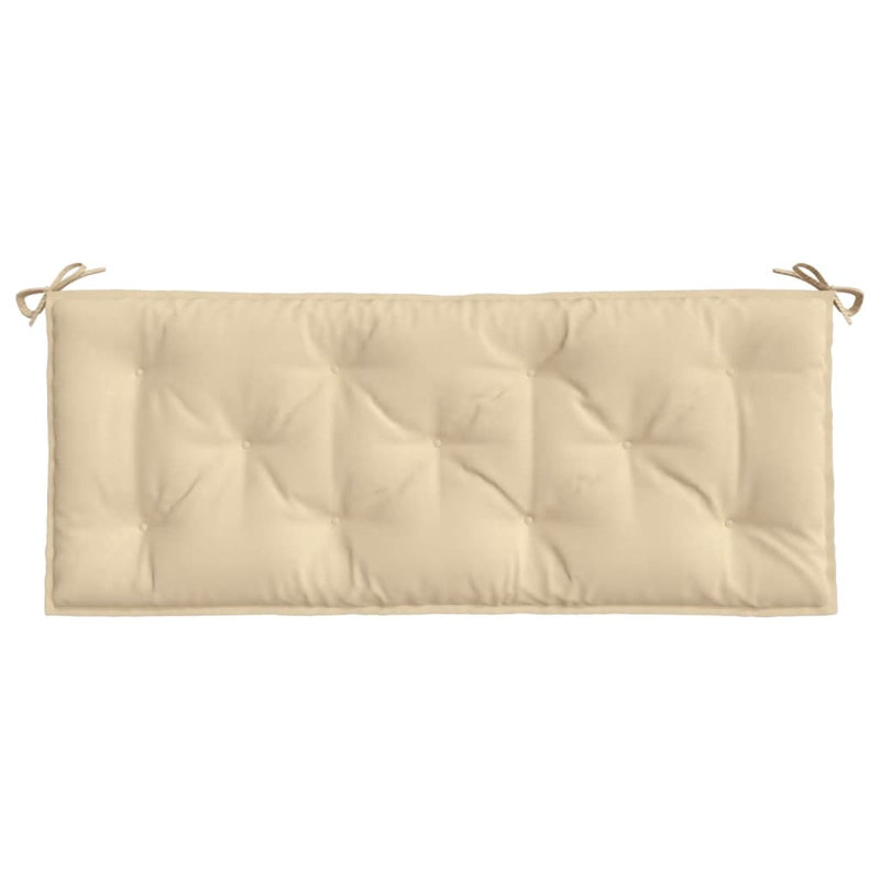 Coussin de siège d'extérieur, 47,2 po x 19,7 po, Beige