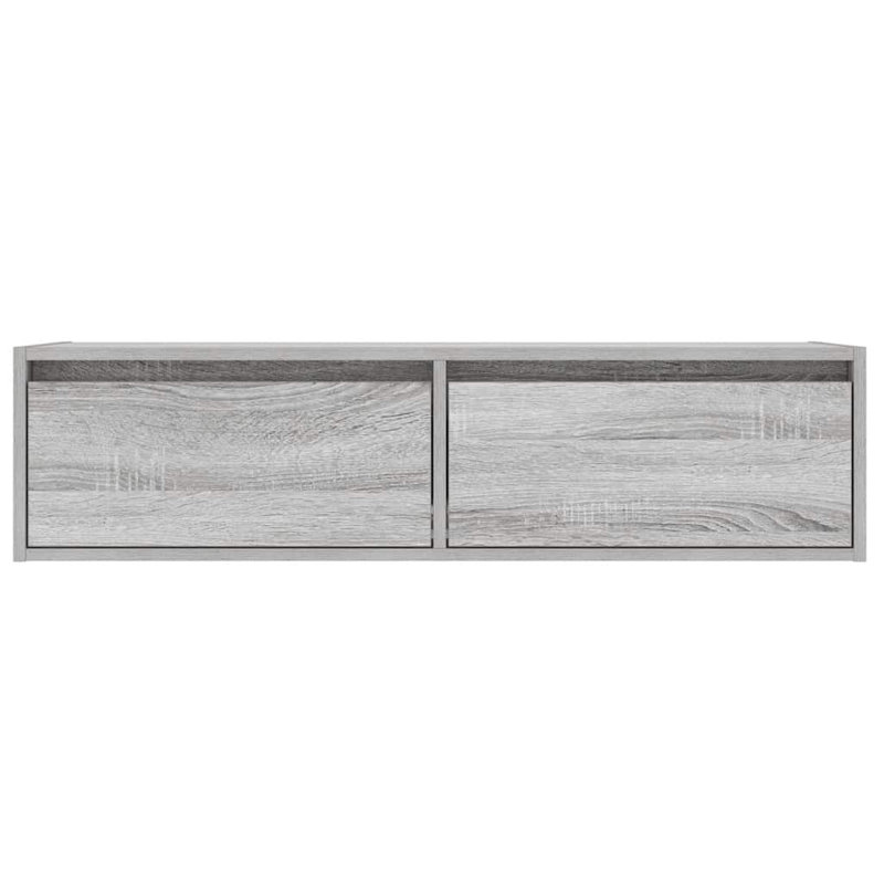Exuma TV Stand, 25cm H x 100cm L x 35.5cm W, Grey Sonoma