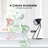 Modern Metal Table Lamp Set Of 2, Reading Bedside Lamps 350°Rotatable For Study Bedroom Dorm-1665101106-1665101107