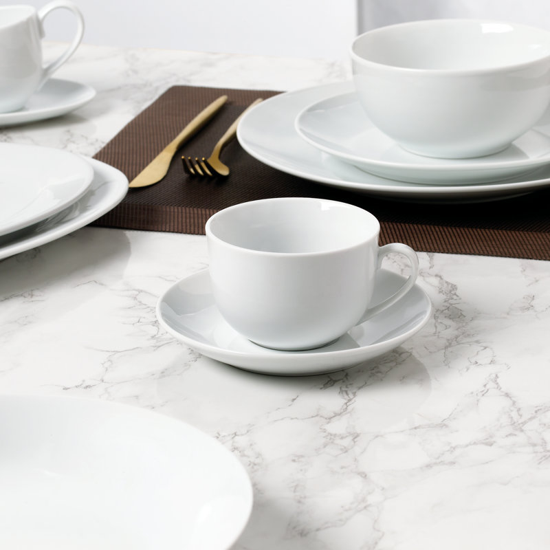 Piece Porcelain China Dinnerware Set - Service for 6