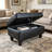 Faux Leather Storage Ottoman-1526983587