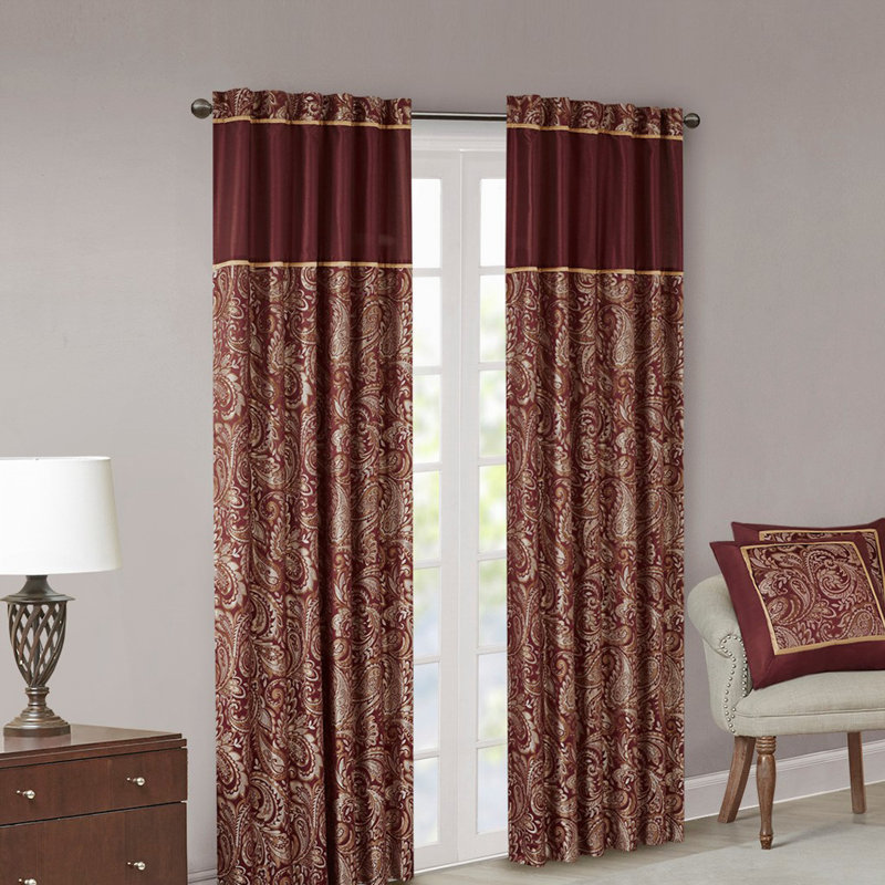 Jacquard Curtain Panel Pair(2 Pcs Window Panels)