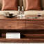Table basse en bois massif avec 4 tiroirs Simplicity-1311880706