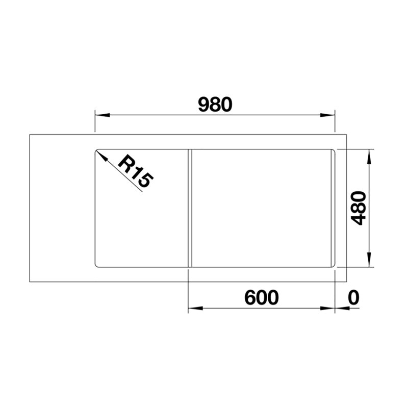 Legra 1.5 Bowl Inset Kitchen Sink, White