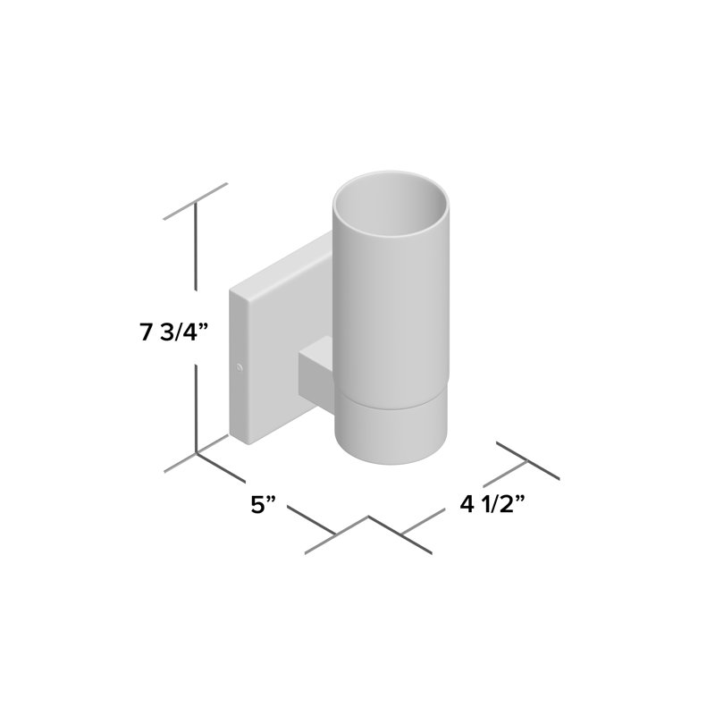 Anjo Steel Armed Sconce, Chrome