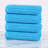 Kleiman Cotton Highly Absorbent Solid and Checkered Border Hand Towel Set-1883160498