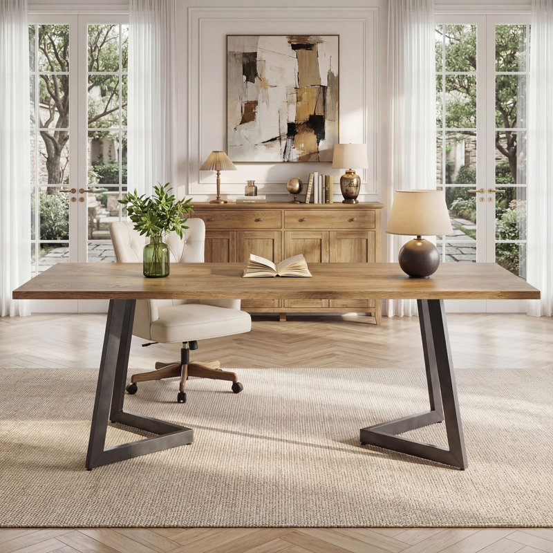 Metal Base Executive Desk