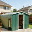 Dark Green  Garden Tool Storage Shed