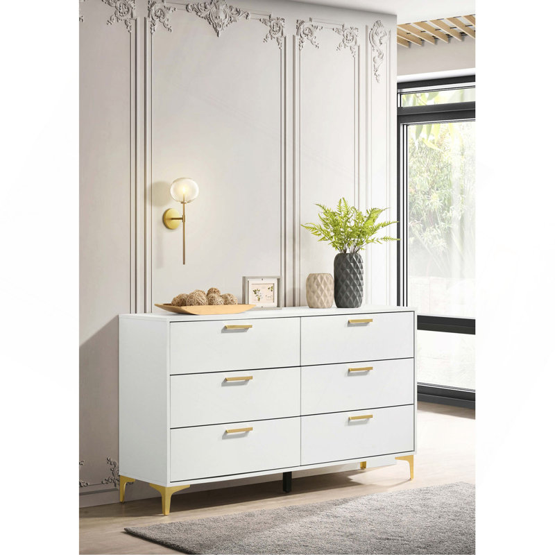 Commode rectangulaire à 6 tiroirs