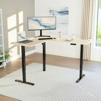 VIVO Electric Corner Standing Desk