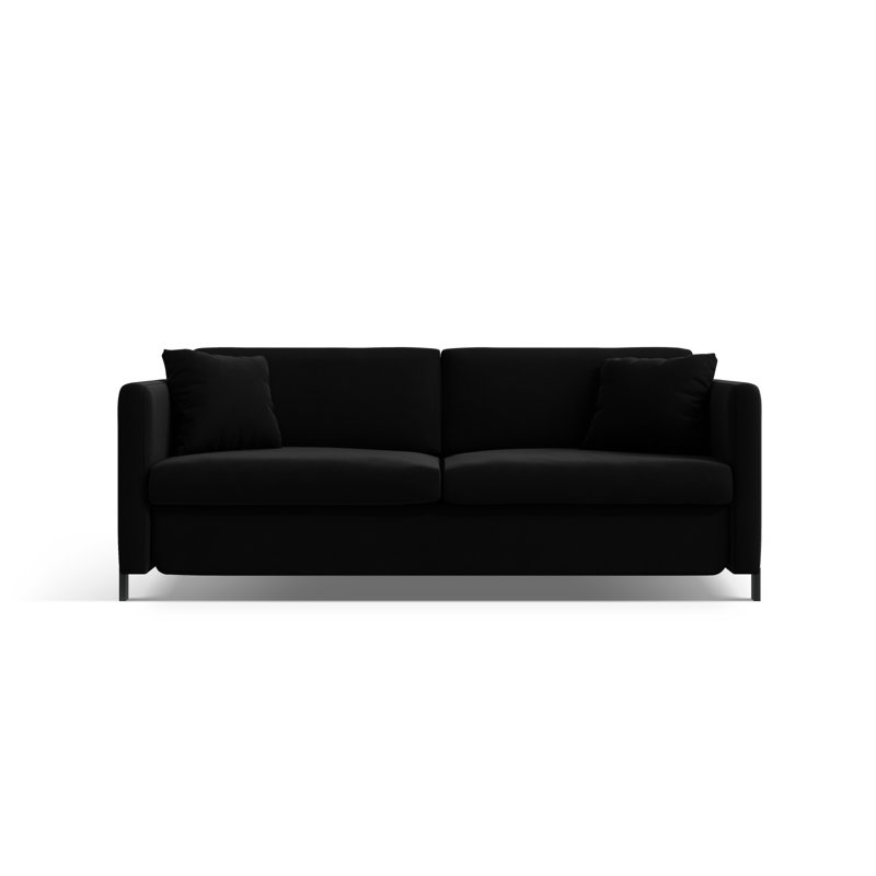 Bilek Velvet Sofa Bed, 4, Black
