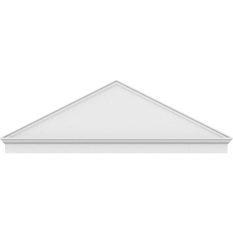 Péditation combinée en PVC de qualité architecturale à sommet pointu (pas 6/12), H 27 7/8 po x l 84 po x P 2 3/4 po