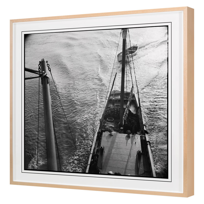 Boat Angles 3 Print by Grand Archives, 36" H x 36" W, Maple Framed