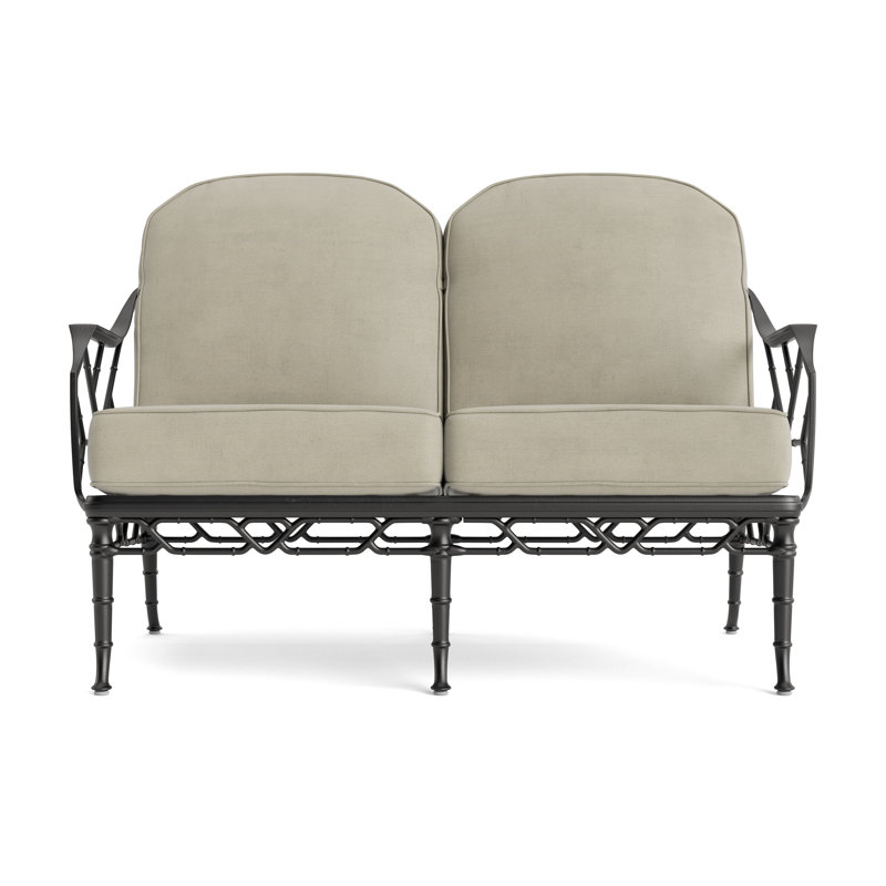 Calcutta Outdoor 2 - Seat Loveseat, Fusion Dove, Textured Pewter