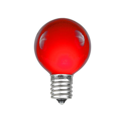 5 Watt, G30 Incandescent Light Bulb, E12/Candelabra Base