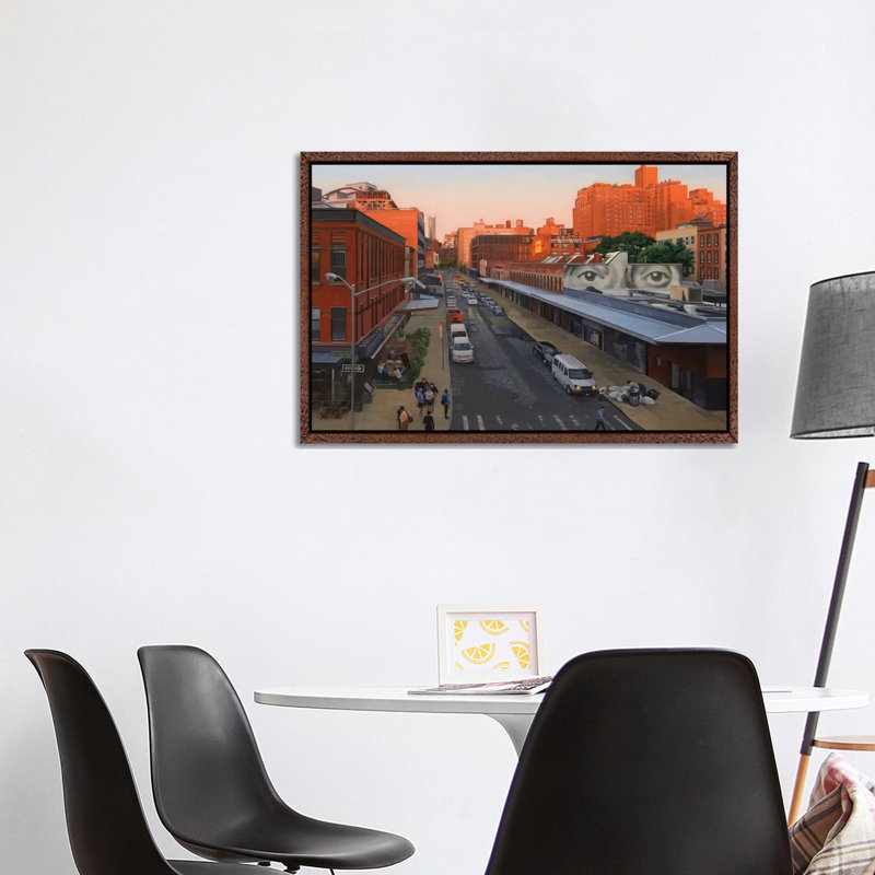 1 Piece Wall Art on Canvas, 101.6 cm H x 66.04 cm W, Classic Brown Wood Framed Canvas