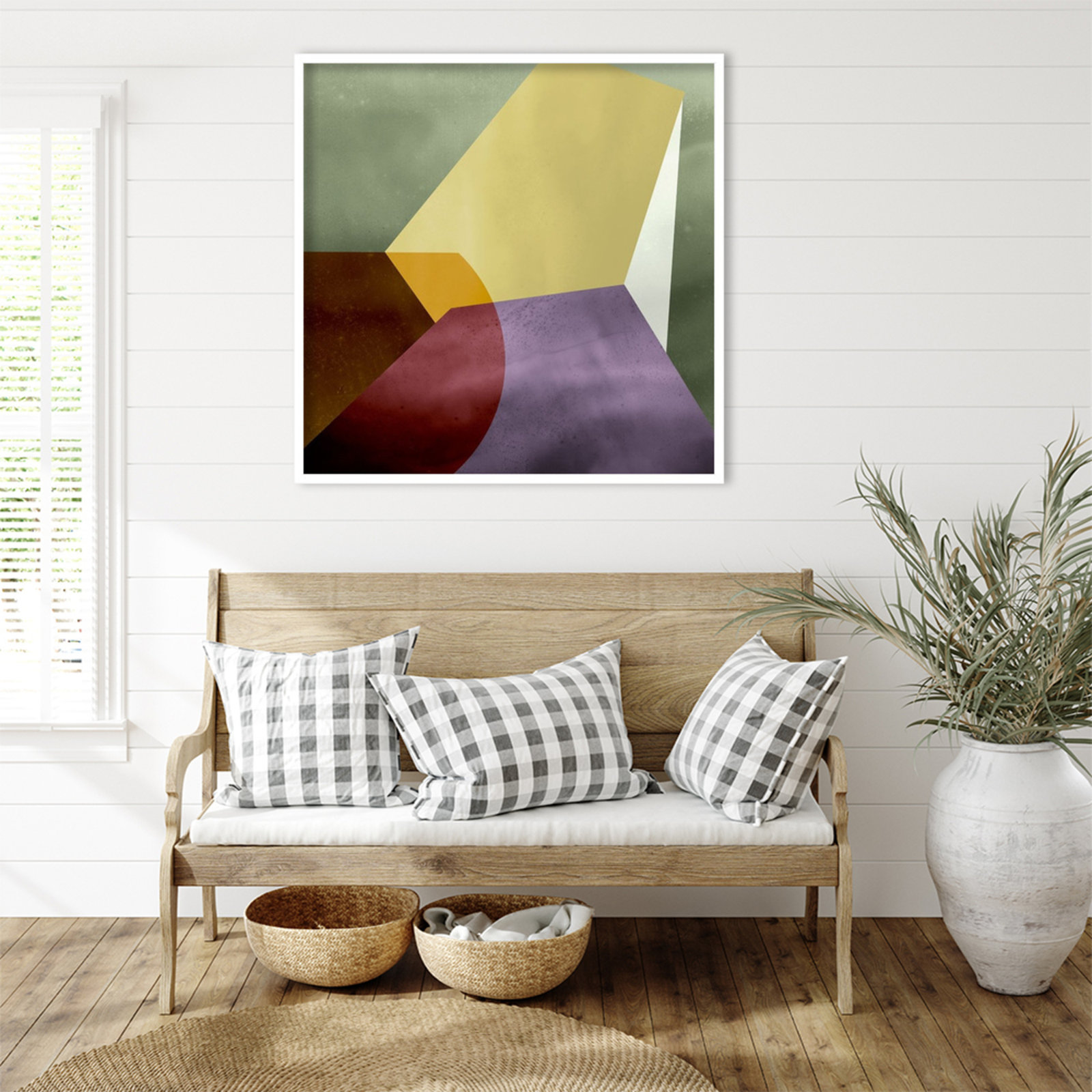 Flagler "Essentially Minimal VI" Print, 33" H x 33" W, White