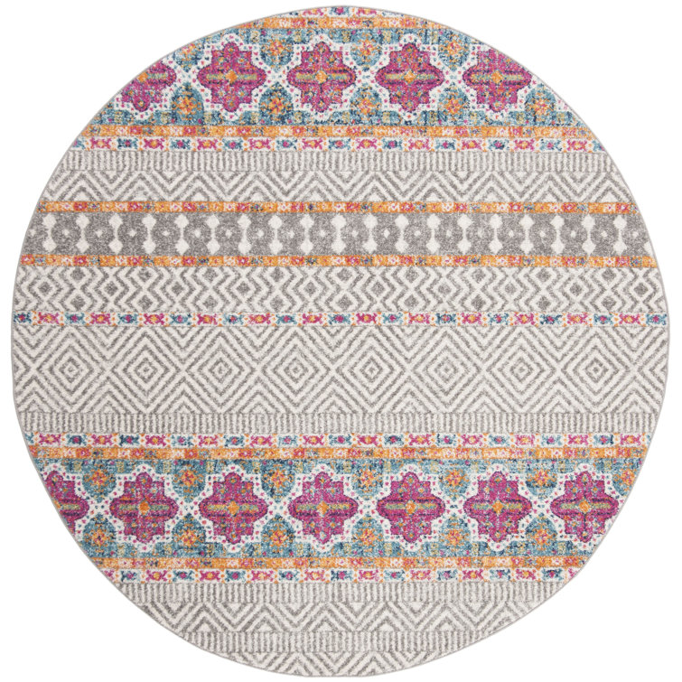 Christa Geometric Gray/Ivory Area Rug