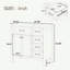 Meuble-lavabo 36 po avec lavabo, armoire de salle de bain avec tiroirs, structure solide et panneau de fibres à densité moyenne-216899502