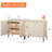 Union Rustic 63" Modern Wood Reeded Dresser Set Of 2 With Doors, Minimalist Dresser Organizer Storage Cabinet For Bedroom,Living Room, Entryway-1700921518