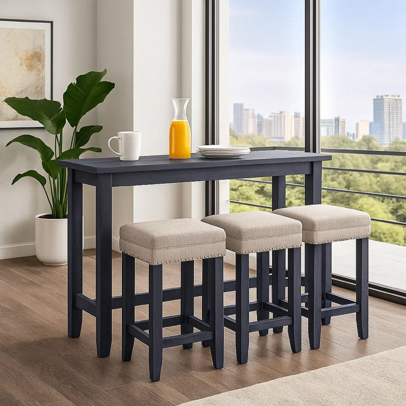 Gursevak 3 - Person Four Leg Dining Set