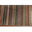 Tapis rayé en laine Gabbeh Kashkoli fabriqué à la main 7 x 10