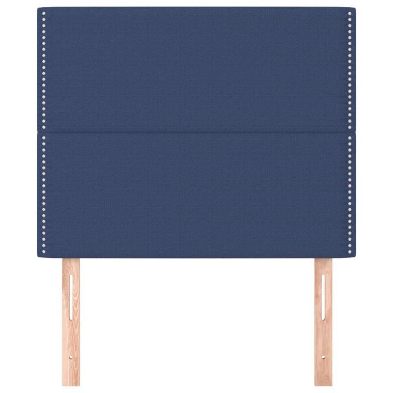 Kankakee UK Single - DE 90 X 190 Cm Upholstered Headboard, 88 x 100cm, Blue Fabric