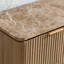 Commode cannelée l 63 po à 9 tiroirs, commode en bois cannelée avec panneaux latéraux épais de 1,97 po et plateau en faux marbre-560445062