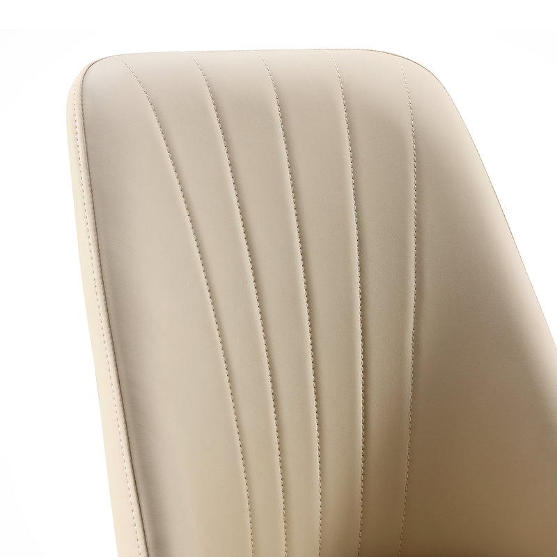 Modern Upholstered Dining Side Chairs,Off-white