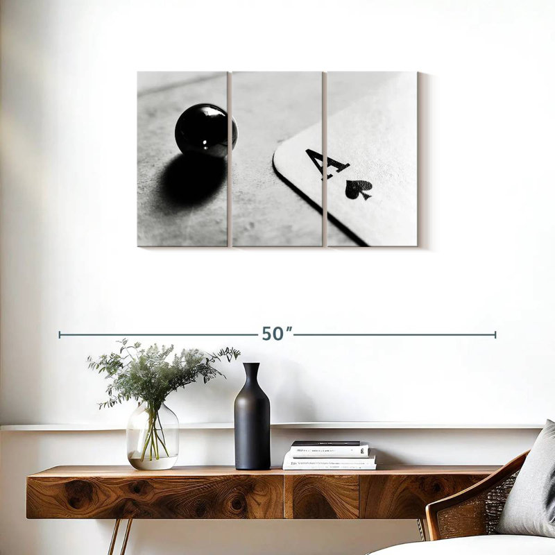 Carte Ace of Spades de Senne BW, H 20 po x l 33 po