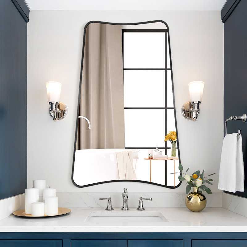 Miroir mural, Noir, noir, noir, noir, 36 po x 24 po