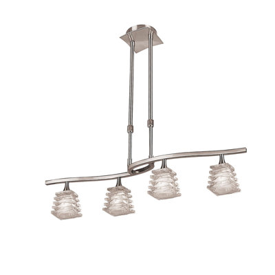 Berneau 4 - Light Polished Chrome Kitchen Island Pendant