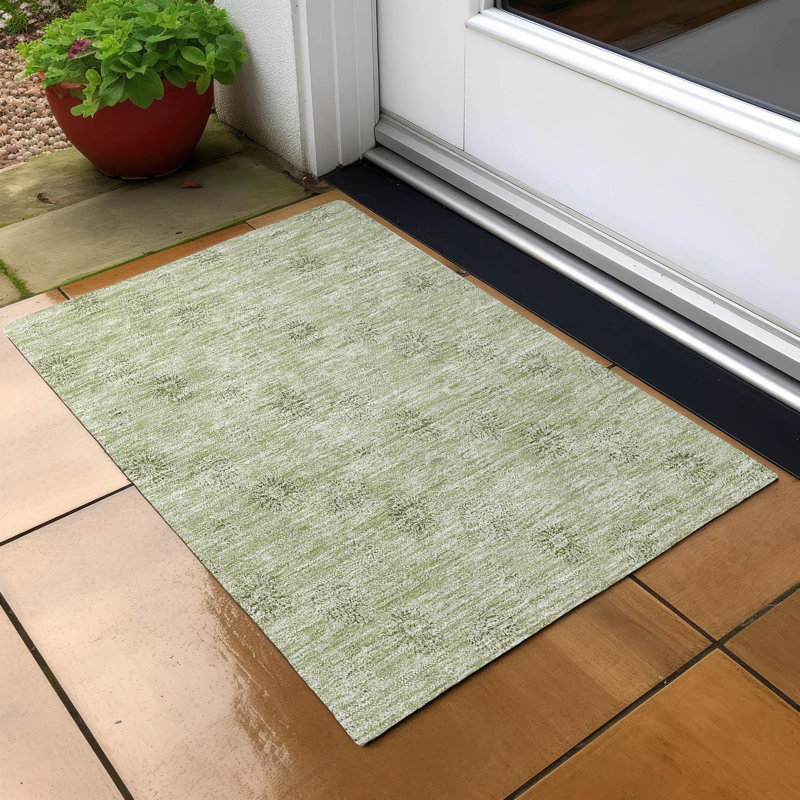 Tapis d'entrée antidérapant Leis, Rectangle 1 pi 8 po x 2 pi 6 po