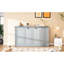 Armoire lit simple, gris
