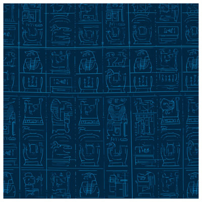 Egyptian Hieroglyphic Symbols Double Sided Throw Pillows