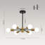 Mid-Century Modern 6-Light Iron Sputnik Semi Flush Mount Ceiling Light-1713452061