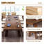 94,49 po, table de conférence en bois simple et moderne de couleur brune-130575377