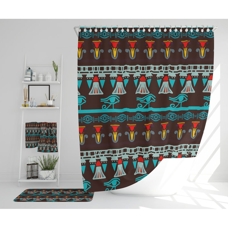 Natylee Polyester Shower Curtain Set