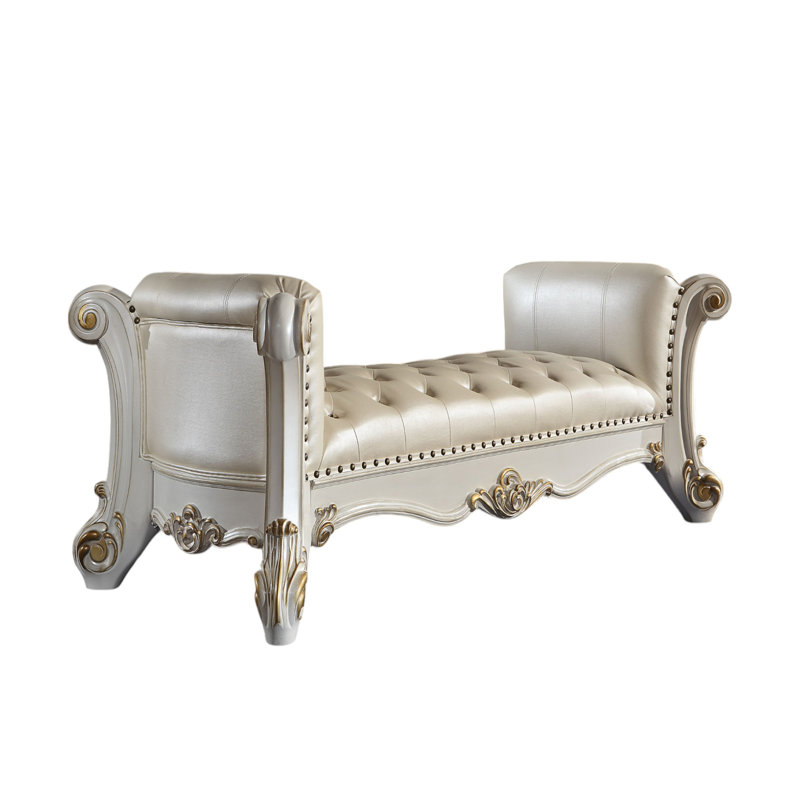 Koios Upholstered Bench, White