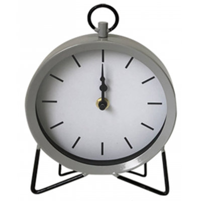 Analog Stainless Steel Mechanical Tabletop Clock