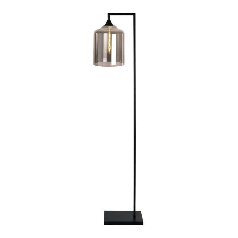 Aether 155cm Task Floor Lamp, Black, Smoke