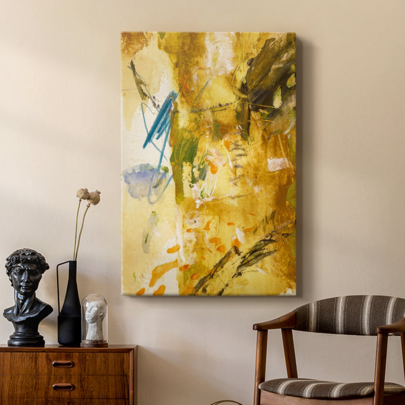 Blazing Rays I -Custom Wrapped Gallery Cavas, 12" H x 8" W