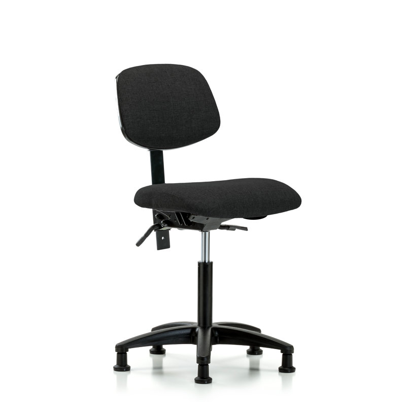 Candice Task Chair, Black, Glides, Tilt Not Included