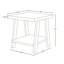 Table de bout avec tablette contemporaine en bois Athens, rose-129462612