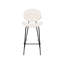 Luana Upholstered Counter Stool with Metal Frame-96917723