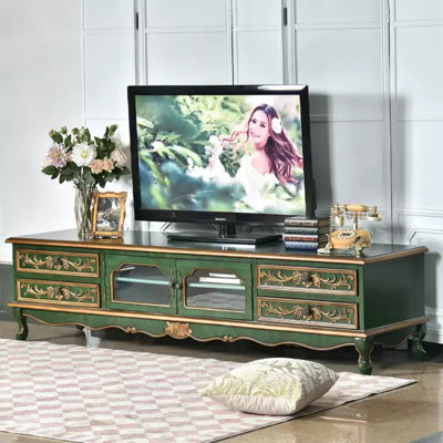 Meuble télé rétro vert