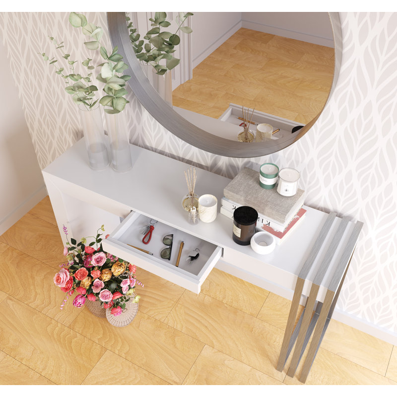 Ensemble de console et miroir Maximo, H 31,5 po x l 39,37 po x P 13,78 po