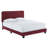 Celine Channel Tufted Performance Velvet Platform Bed-1029404568-1029404585